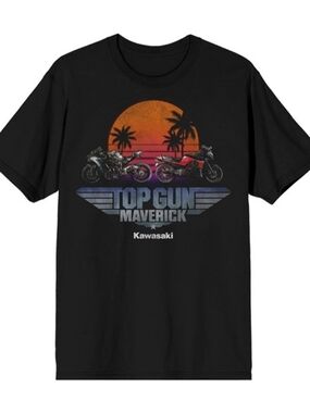 Kawasaki Top Gun Maverick Graphic Tee - Black